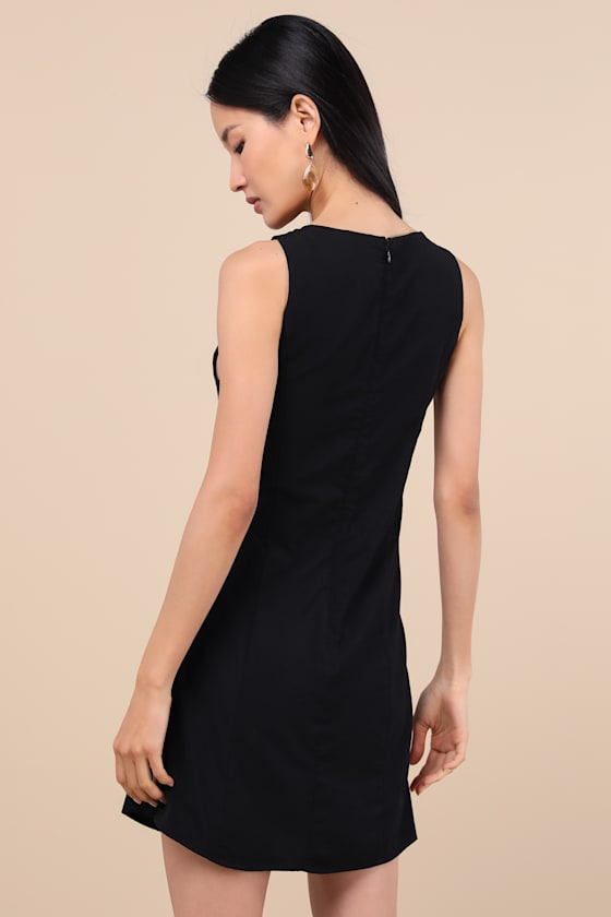 Lulus Decidedly Summery Black Cutout Sleeveless O-ring Mini Dress