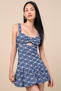 NJD1047: BLUE WASH/ IVORY 2