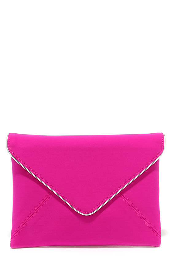fuchsia clutch