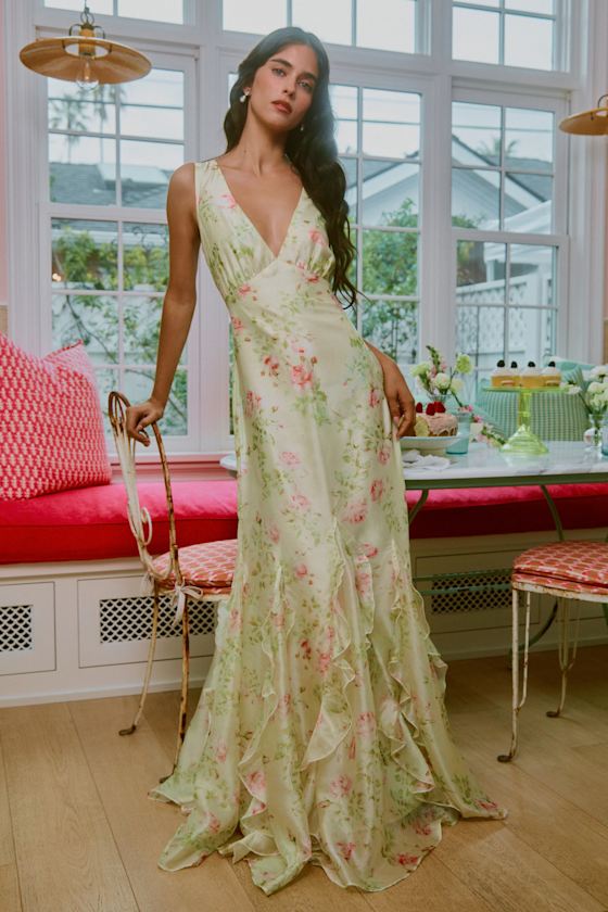 Cream maxi dress
