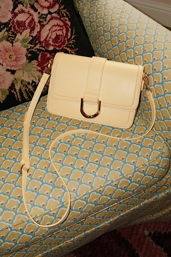 Murna Pale Yellow Crossbody Bag 1