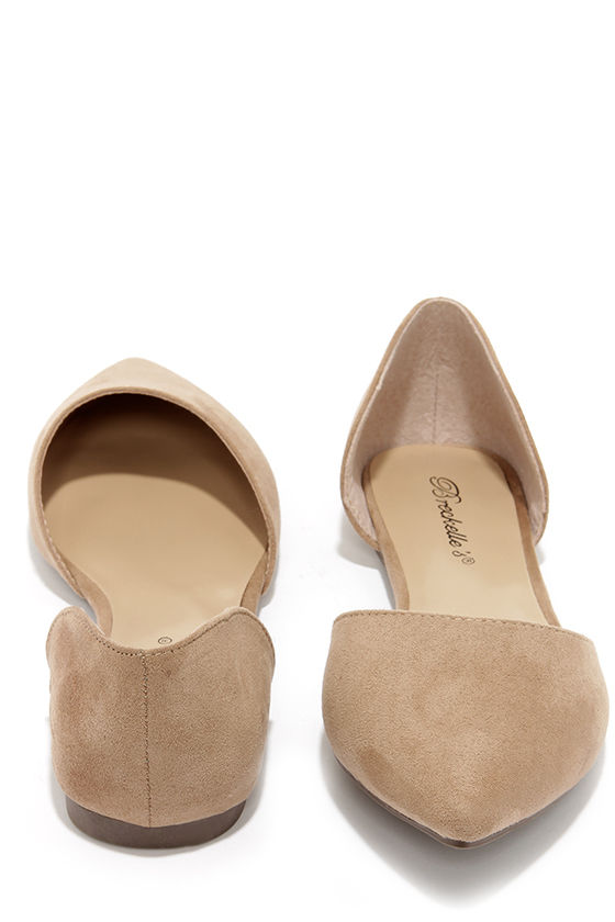 tan beige flats