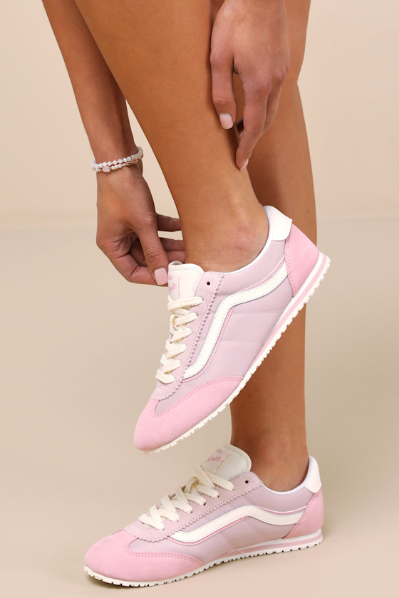 Super Lowpro Sepia Rose Suede Leather Sneakers 1