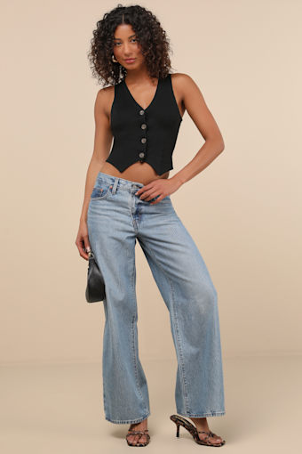 Elevated Impression Black Sleeveless Vest Top 7