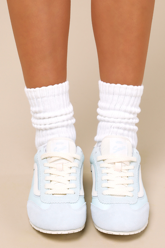 Vans Super Lowpro Hint Of Mint Suede Leather Sneakers