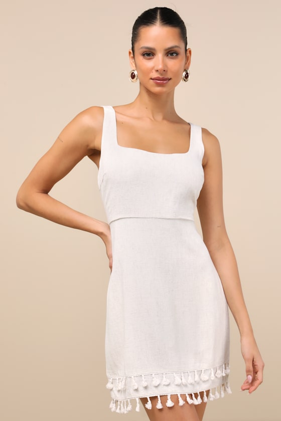 Minnie Fine Knitted Dress Light Beige