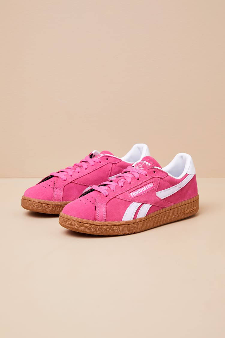 Club C Grounds UK True Pink Suede Leather Sneakers