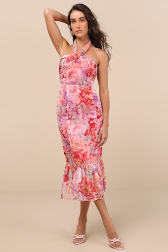 CD35103: RED GROUND ORANGE/YELLOW/PURPLE 1