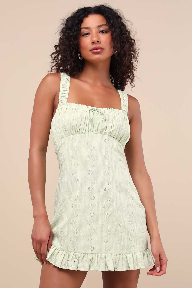 sachin and babi light blue dress 20s Embroidered Mesh Dress | XS