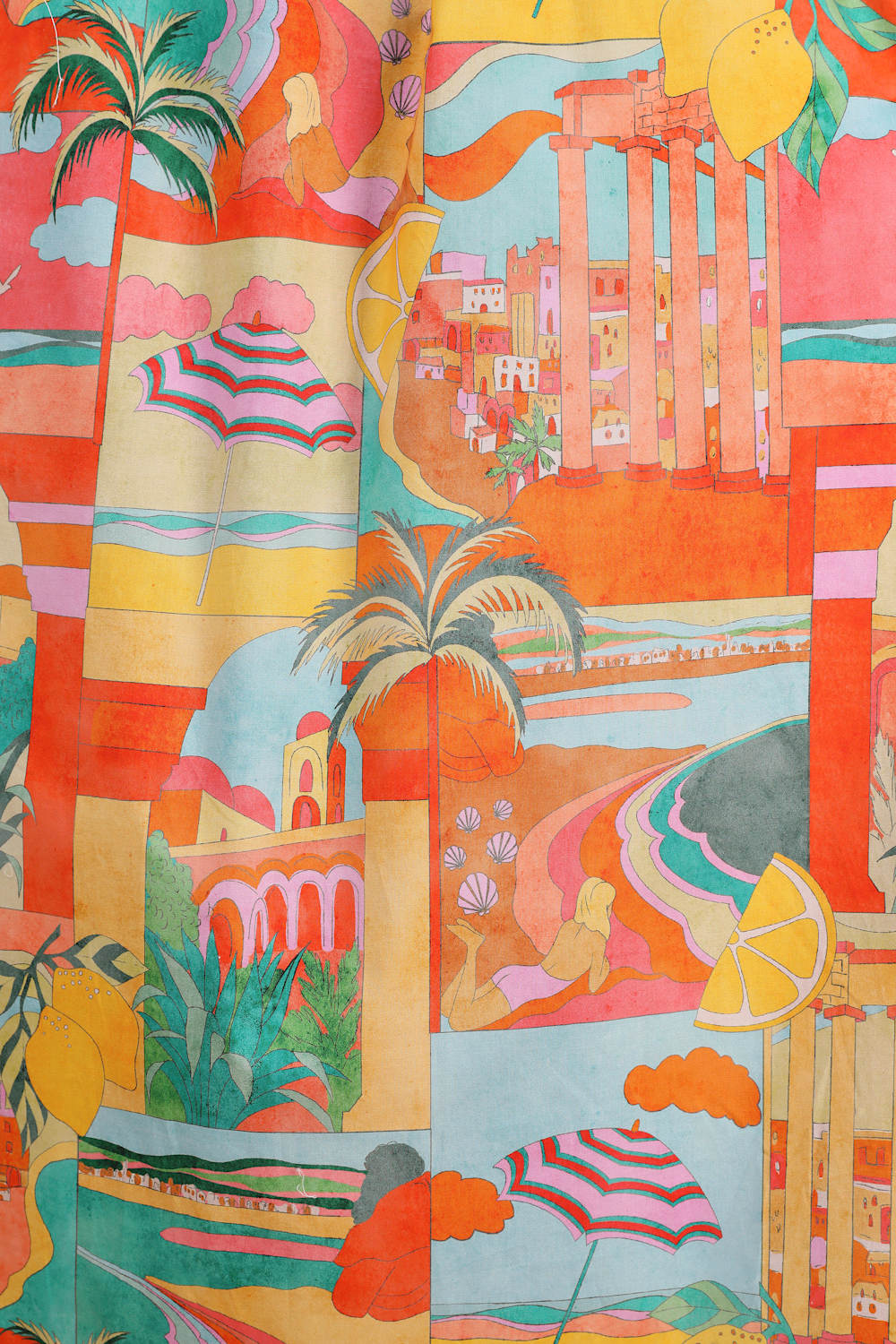 Pisa Multi Print High-Rise Maxi Skirt