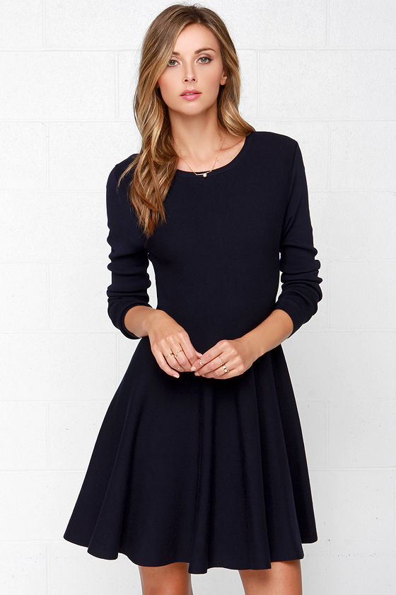 Cute Sweater Sleeve75 Navy Dress Blue 00 Long ZiwPuTOkX