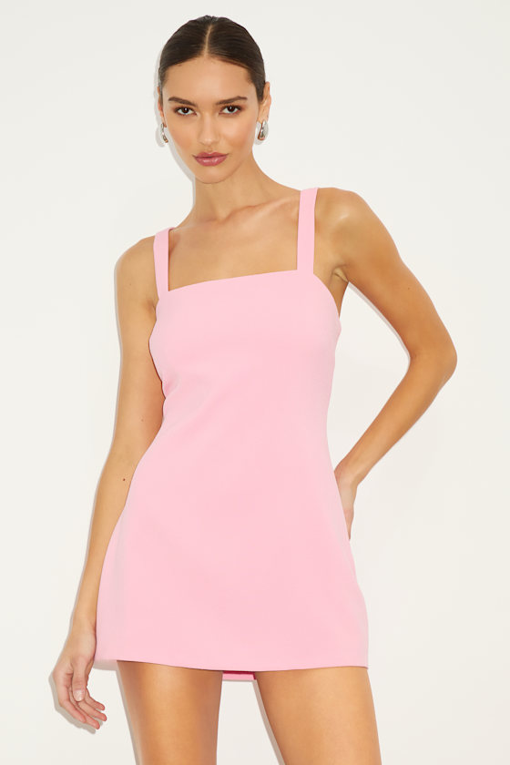 Image of Chayan Pink Sleeveless Skort Romper
