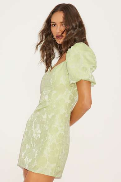light green dress for graduation Zapaka Women Light Green Graduation Dress Spaghetti Straps Sequin Flowers  Short Party Dress – Zapaka CA main image 0