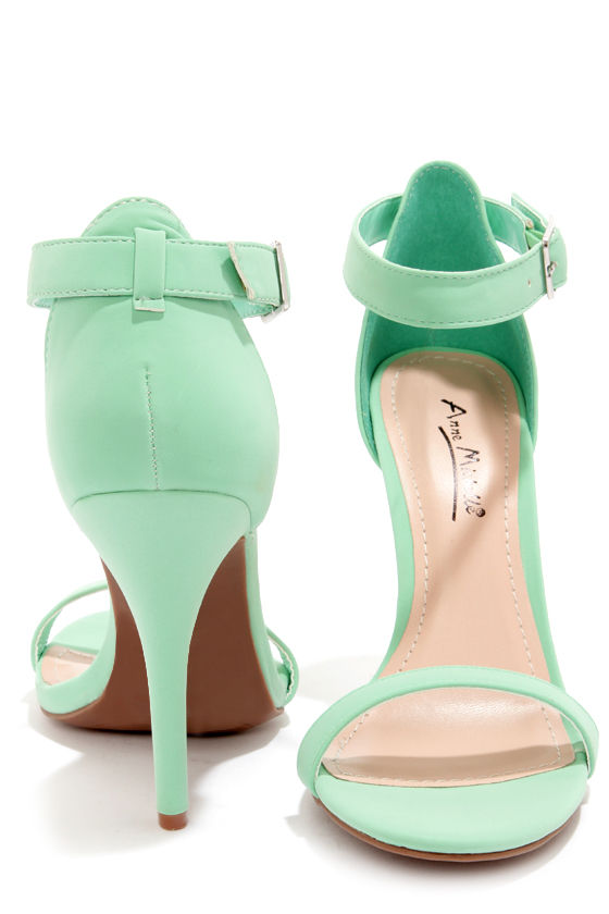 mint color heels