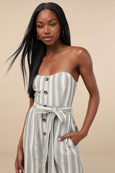 graduation dresses and rompers Layalina Dark Green Maxi Dress With Long Sleeves main image 1
