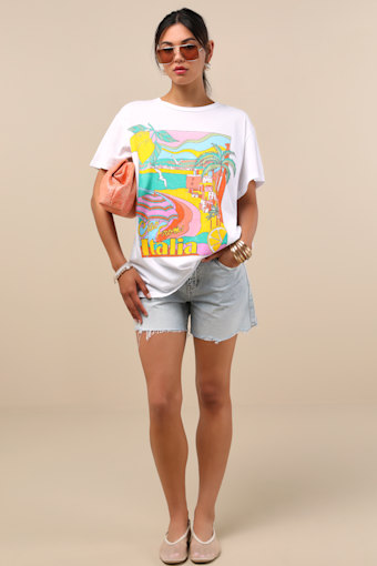 Tom White Graphic Oversized Short Sleeve Tee 2