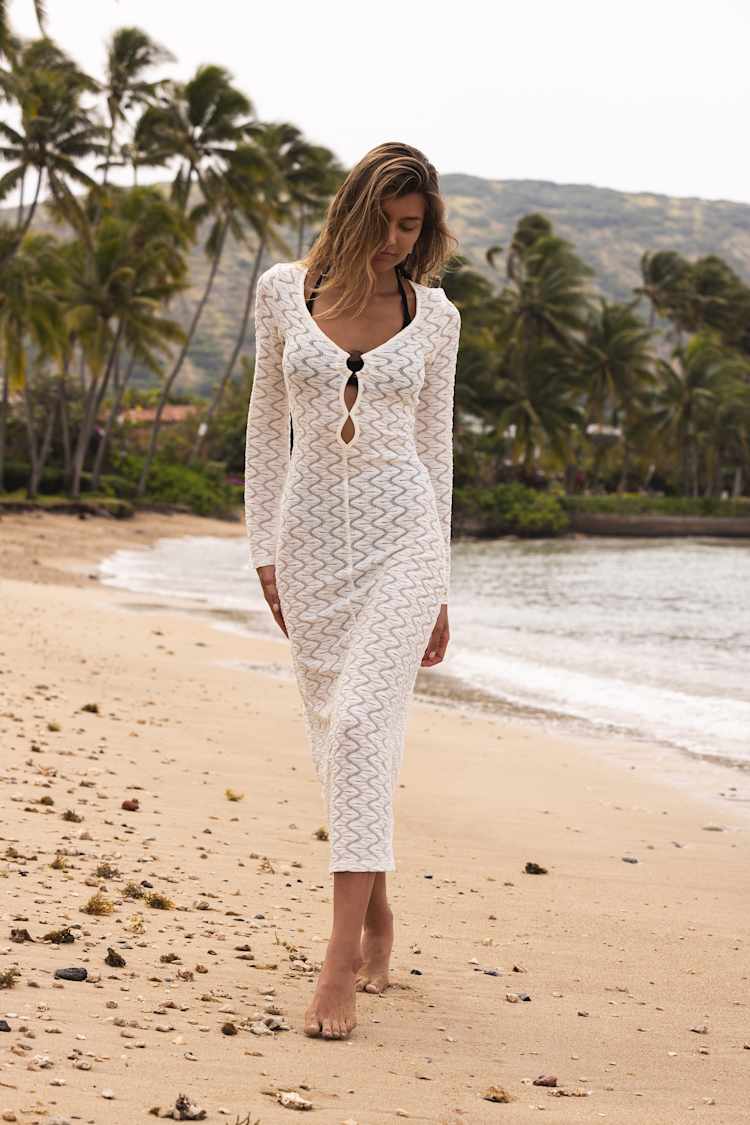 knee length dresses for ladies Sunlit Gold Lurex Cover Up I Dress - Xs Size - Women's Dresses main image 1