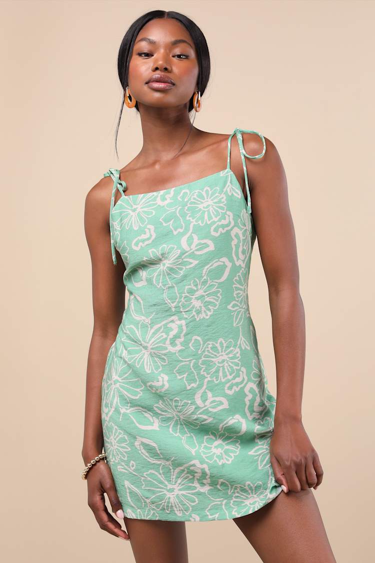 green lulu dress Still the One Emerald Green Floral Print Satin Maxi Dress