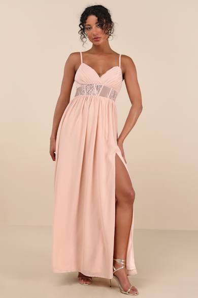 Blush Pink Bridesmaid Dresses