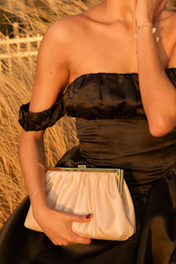 Capture the Love Champagne Oversized Clutch 1