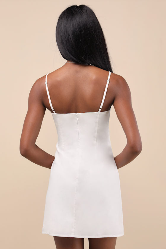 Finnlyn Ivory Embroidered Sleeveless Mini Dress 1