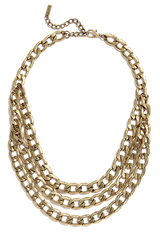 Antique Your Time Gold Chain Necklace