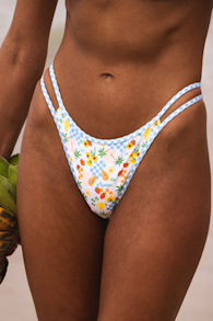 Malima White Multi Print Cheeky Bikini Bottoms 2