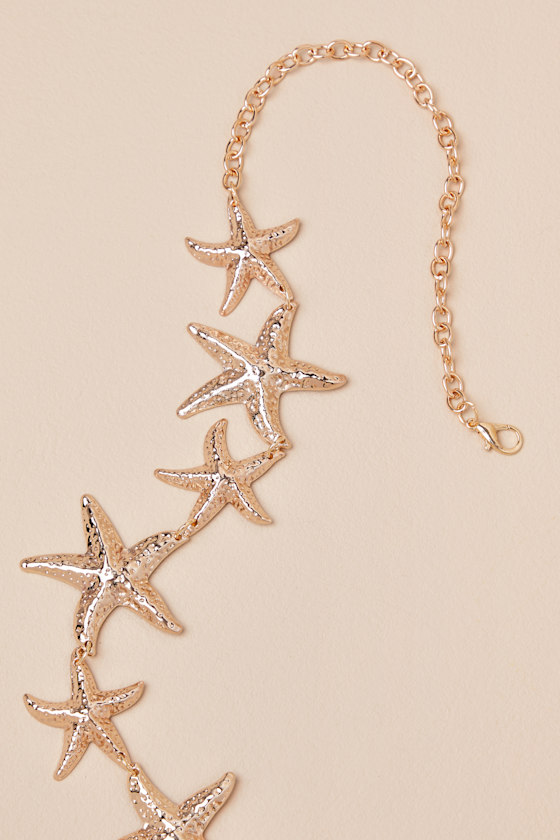 Lulus Kanani Gold Starfish Chain Belt