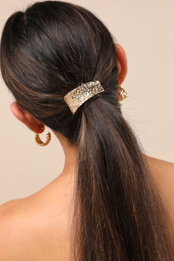 Kayra Gold Textured Three-Piece Hair Band Set 1