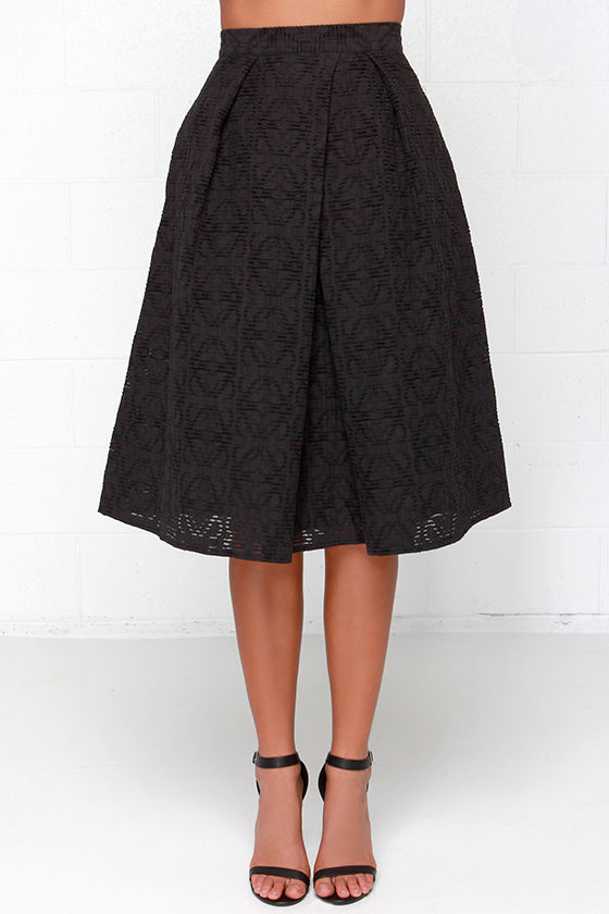 Chic Black Dress - Two-Piece Dress - Midi Dress - $78.00