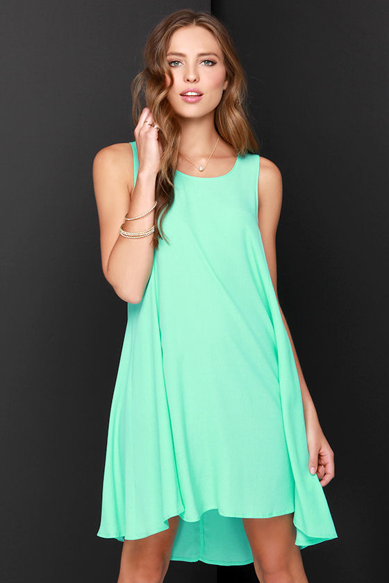 mint green swing dress FINAL SALE - Avon Swing Dress in Sage Green MINI