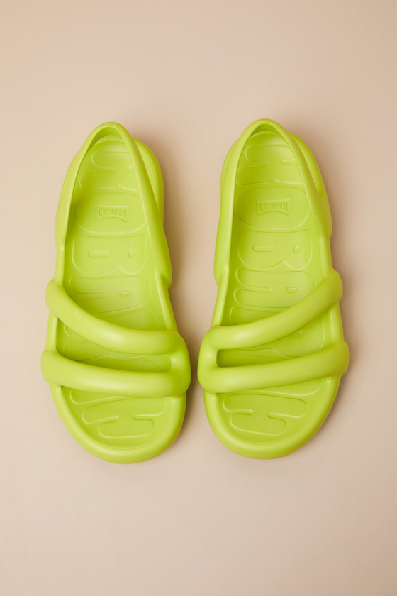 Camper Kobarah Bright Yellow Strappy Slingback Sandals In Yellow