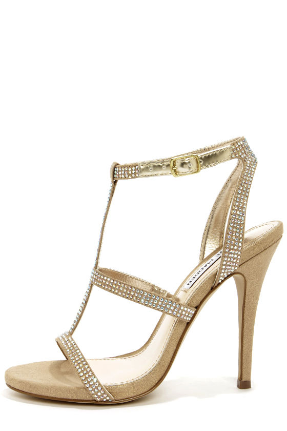 steve madden gold sparkly heels