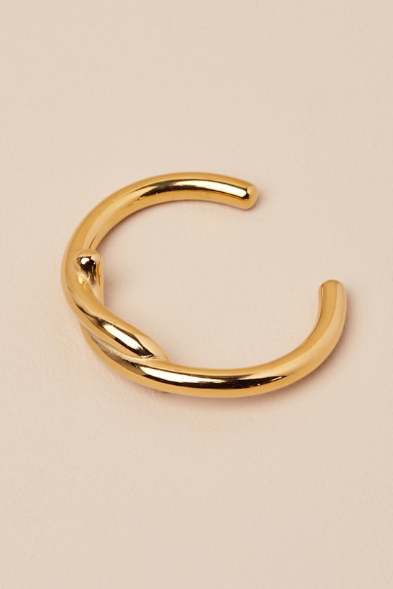 8 Other Reasons Marty Gold Twist Cuff Bracelet