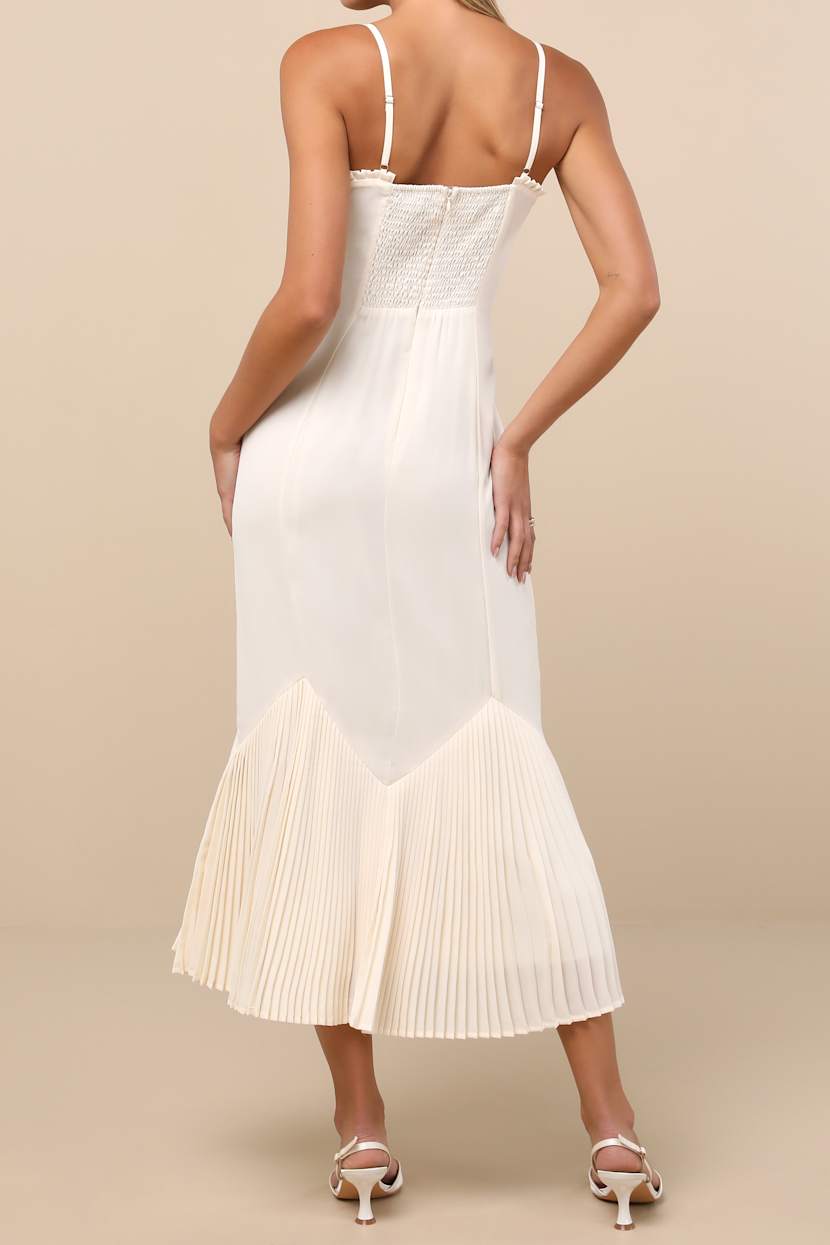 pleated hem tube dress Neewe Women's Summer Strapless Sleeveless Plain A-Line Tube Long Maxi Dress Off Shoulder Pleated Hem Long Dresses