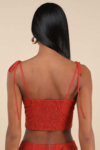 strapless open back dress 2 Piece White Lace Crop Top Prom Dress Long with Red Skirt for Teens main image 0