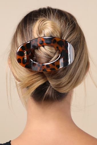 Flat Brown Tortoiseshell Cloud Clip 4