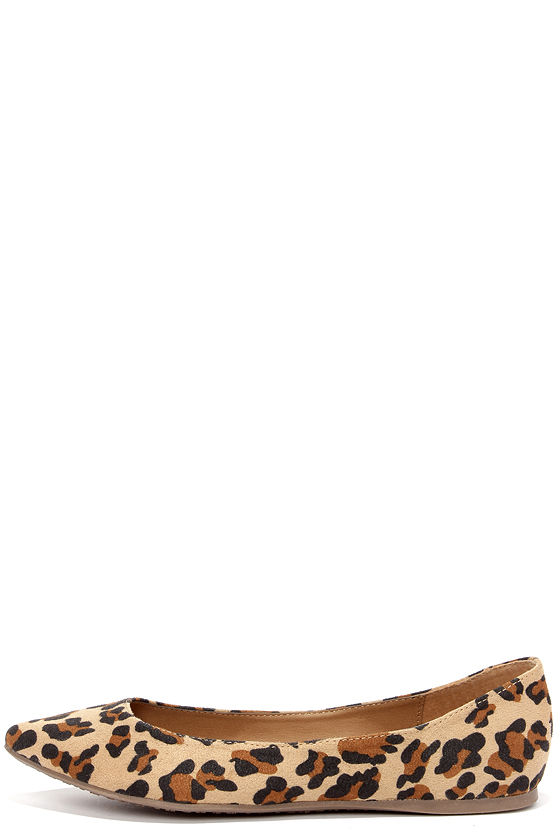Cute Pointed Flats - Leopard Print Flats - Brown Flats - $17.00 - Lulus
