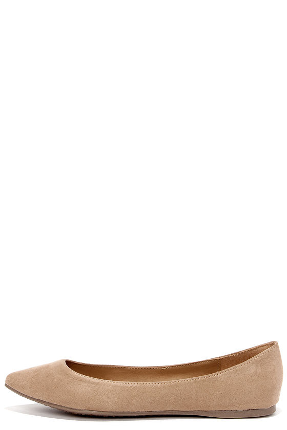 cute beige flats