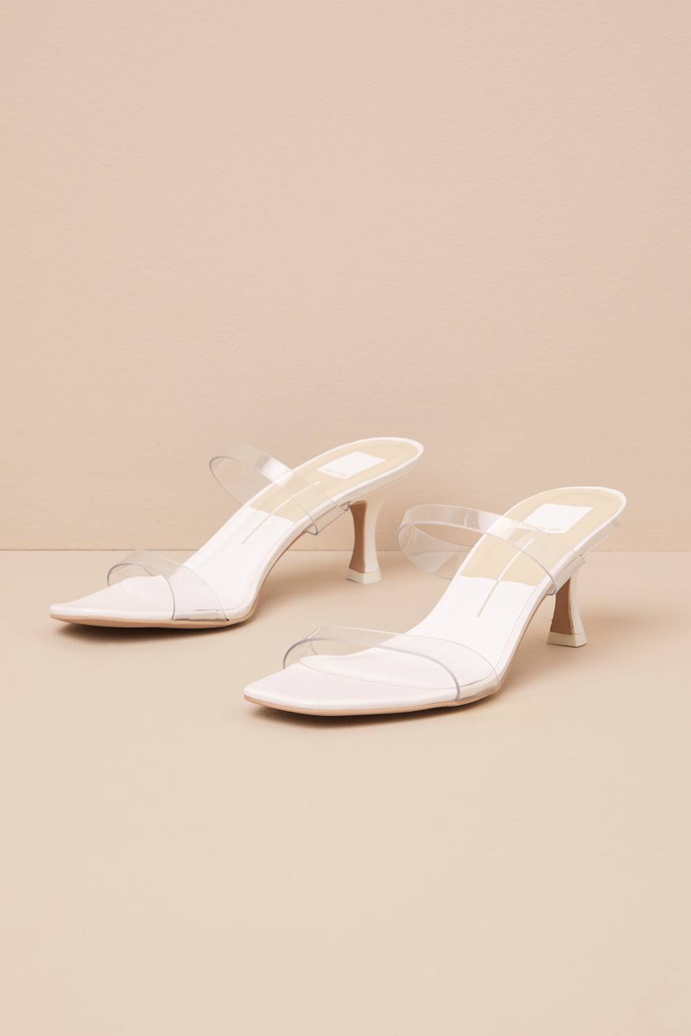 Genora Crystal Vinyl High Heel Sandals