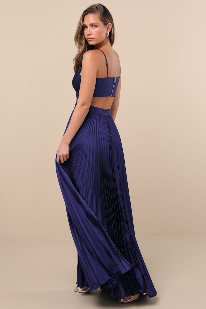 strapless open back dress Floral Printed Casual Dress main image 1