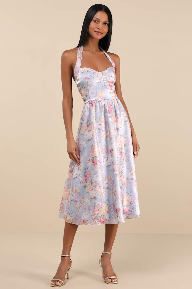 knee length dresses for ladies Beneath the Beach House Lights Midi Dress main image 0