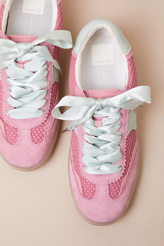 Dolce Vita Notice Rose Multi Woven Mesh Sneakers