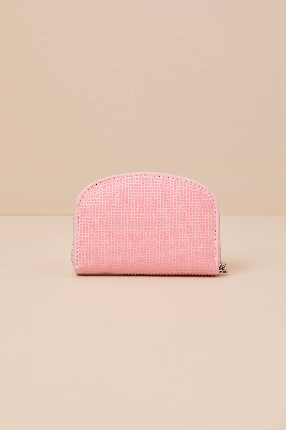 Juicy Citrus Light Pink Rhinestone Zipper Wallet