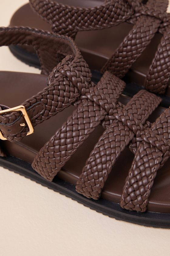 Billini Toyka - Chocolate Woven Sandals - Ankle Strap Sandals - Image 5