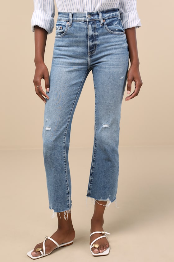 Shy Girl Light Wash High-Rise Jeans