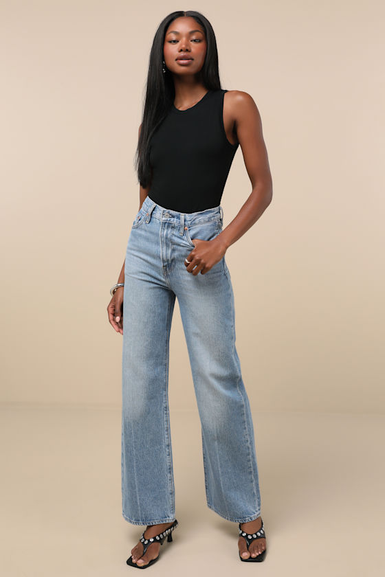 Lulus Always Easygoing Black Sleeveless Bodysuit