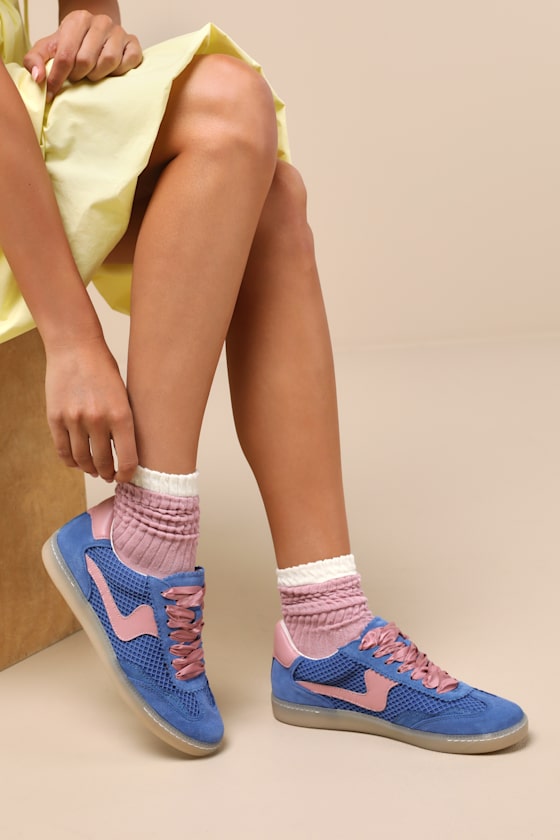 Notice Royal Blue Woven Mesh Sneakers 1