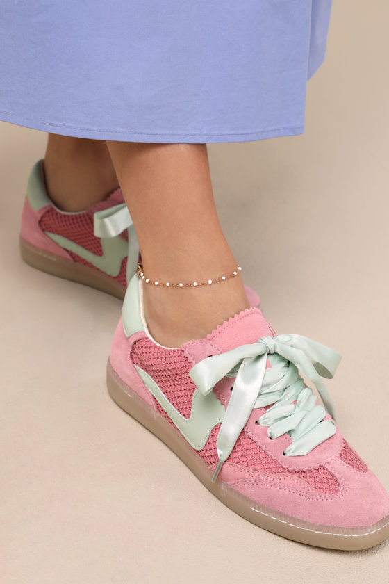 Dolce Vita Notice Rose Multi Woven Mesh Sneakers