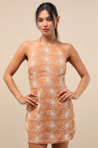 slim fit dress slacks Long Nude Prom Dress with Silver Crystals